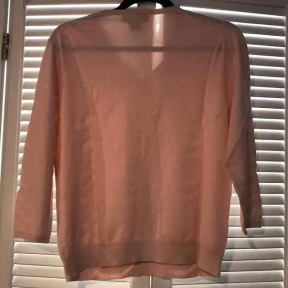 Brooks Brothers pink v-neck sweater size XL - Picture 3 of 3
